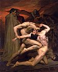 William Bouguereau Canvas Paintings - Dante and Virgil in Hell
